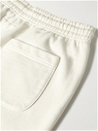 Emotionally Unavailable - Stefan Meier Tapered Logo-Print Cotton-Jersey Sweatpants - Neutrals