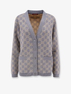 Gucci Cardigan Grey Womens Knitwear