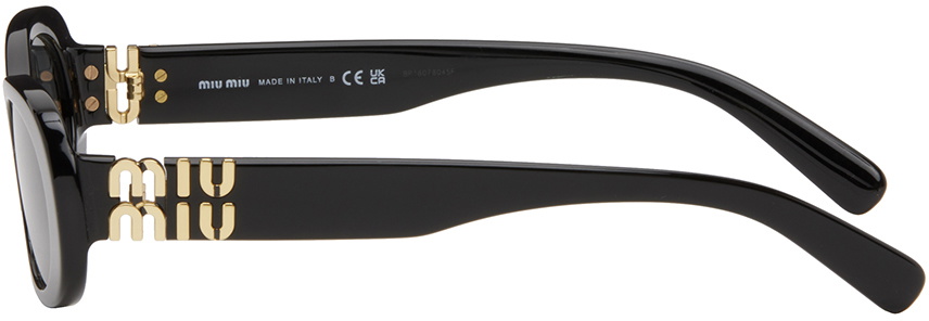 Miu Miu Eyewear Black Glimpse Sunglasses Miu Miu
