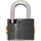 Balenciaga Black & Silver BB Padlock Bag Charm