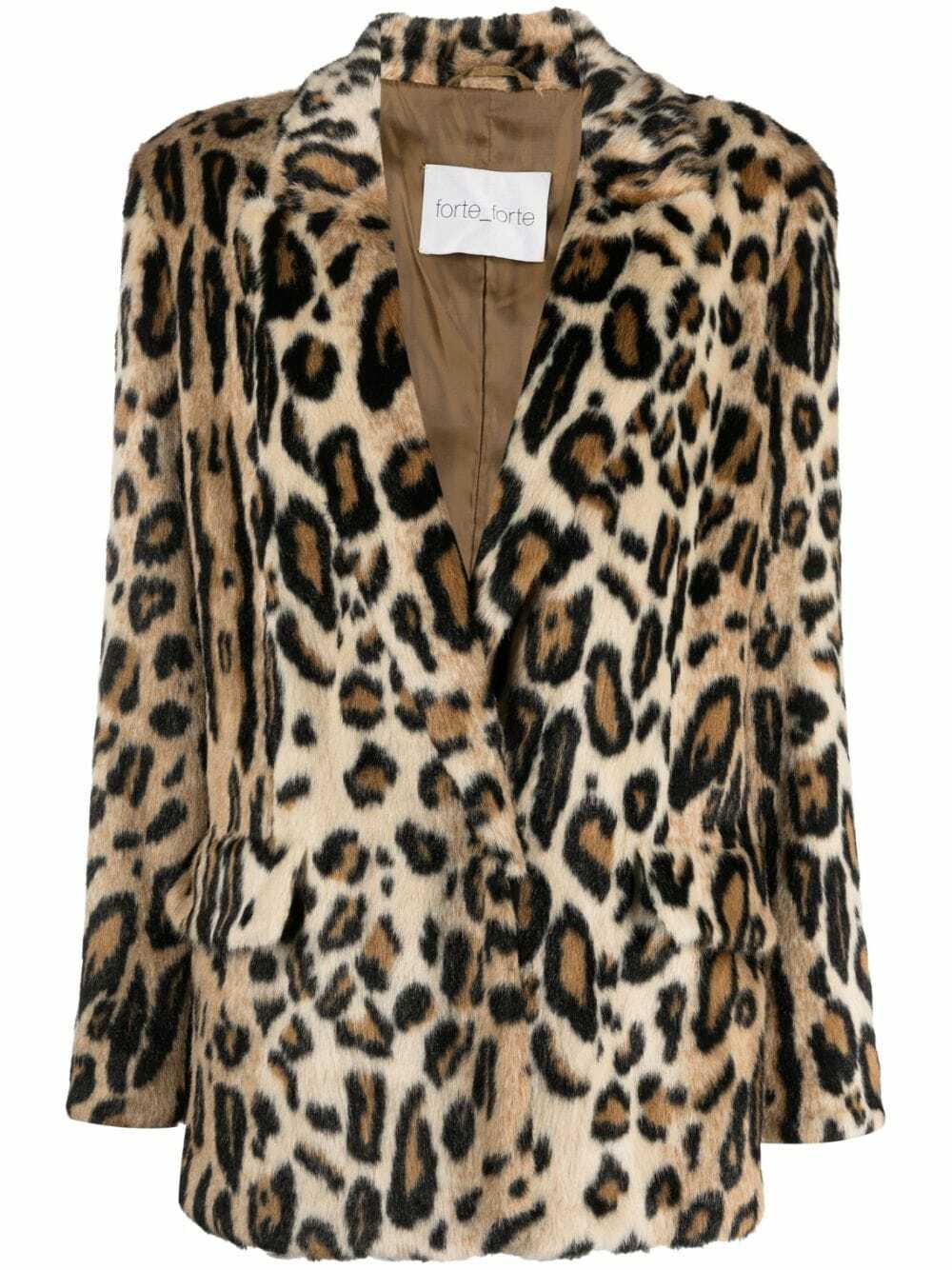 FORTE FORTE - Animalier Eco Fur Single-breasted Jacket Forte Forte