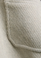 Les Deux Hamilton Textured Twill Overshirt Light Grey