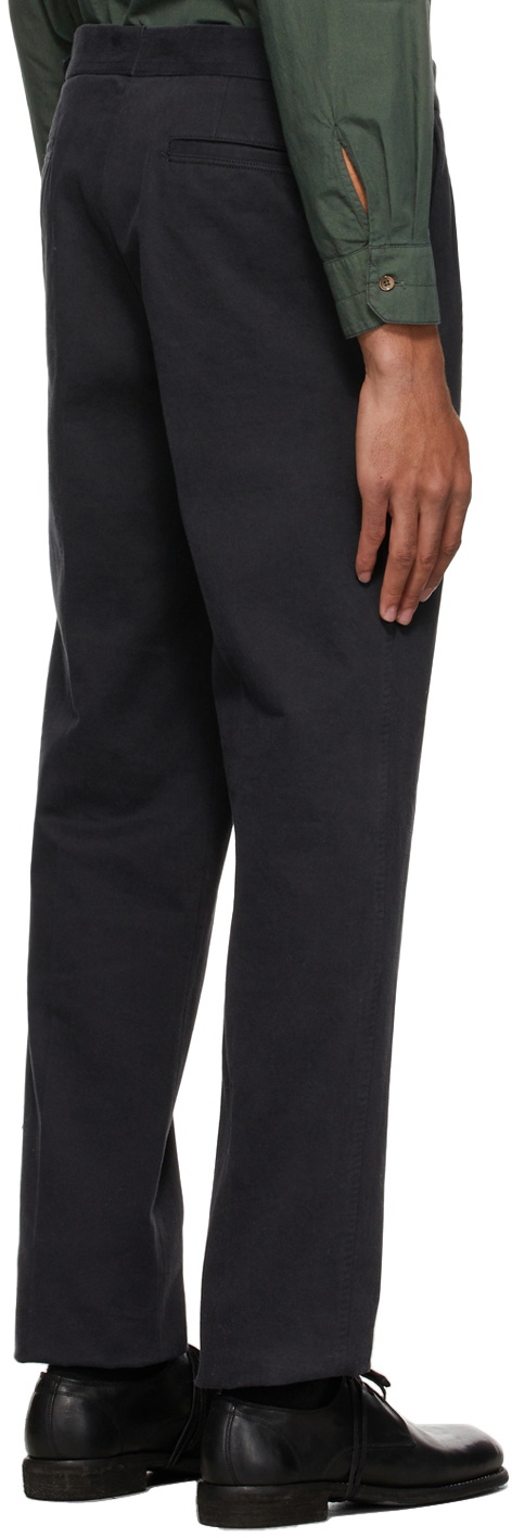 Ring Jacket Black Washed Cotton Twill Trousers