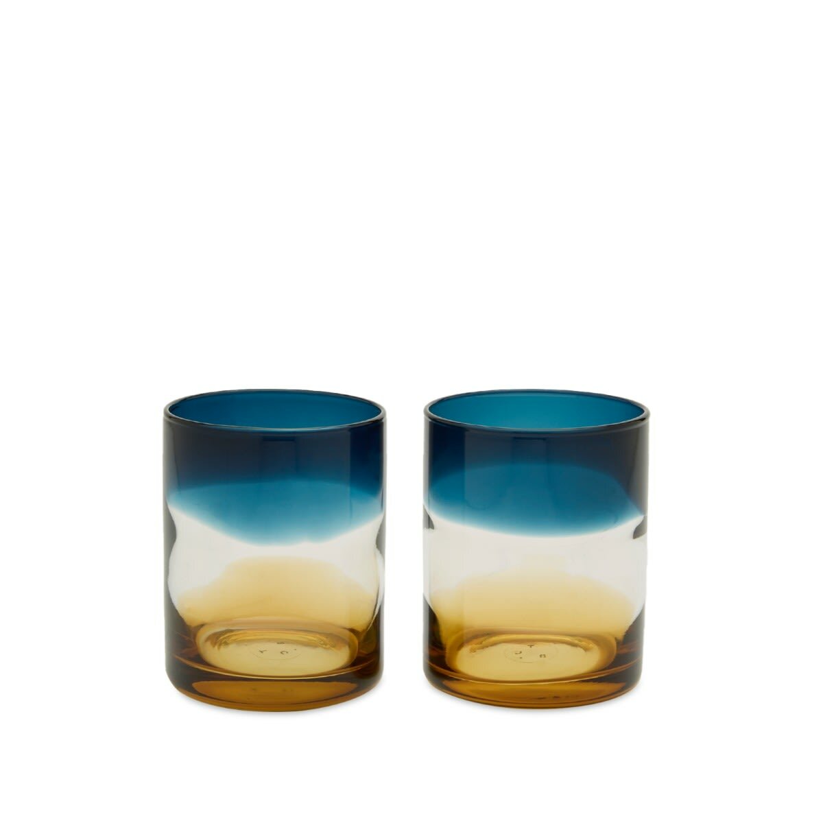 The Conran Shop Ombre Tumblers - Set of 2 in Blue/Amber 