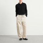 Jacquemus Men's Knitted Polo Shirt in Black
