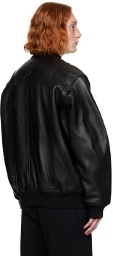 Diesel Black L-Pritts Leather Jacket