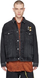 Song for the Mute Black Faded Denim Jacket