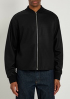Jil Sander Zip-through Wool Sweatshirt Black