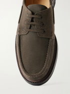 Brioni - Suede Boat Shoes - Brown