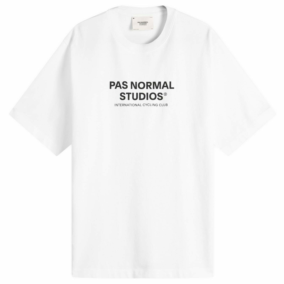 Pas Normal Studios Men's Off-Race Logo T-Shirt in White
