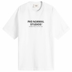 Pas Normal Studios Men's Off-Race Logo T-Shirt in White