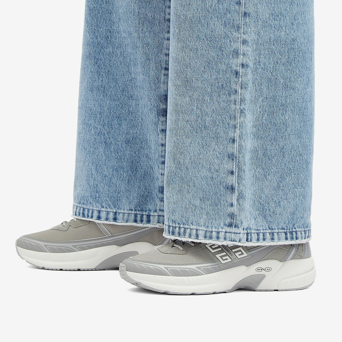 Givenchy Men's NFNTY-52 Runner Sneakers in Light Grey Givenchy
