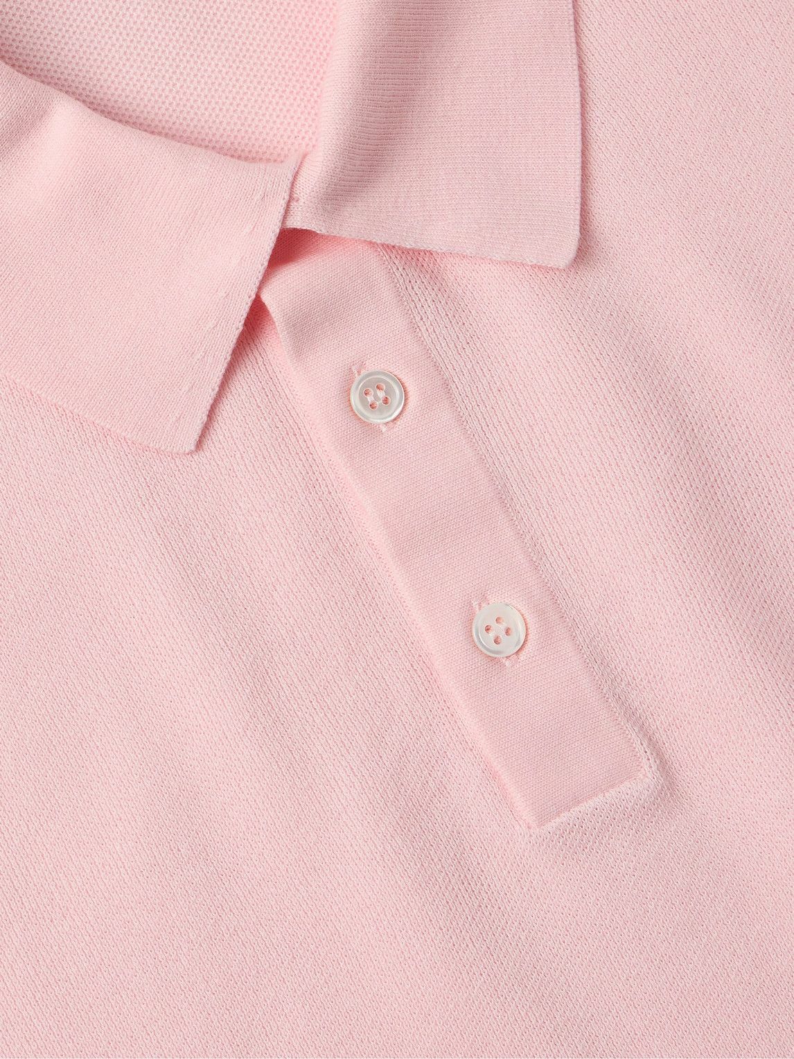 Anderson & Sheppard - Cotton Polo Shirt - Pink