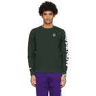 AAPE by A Bathing Ape Green Detachable Logo Sweatshirt