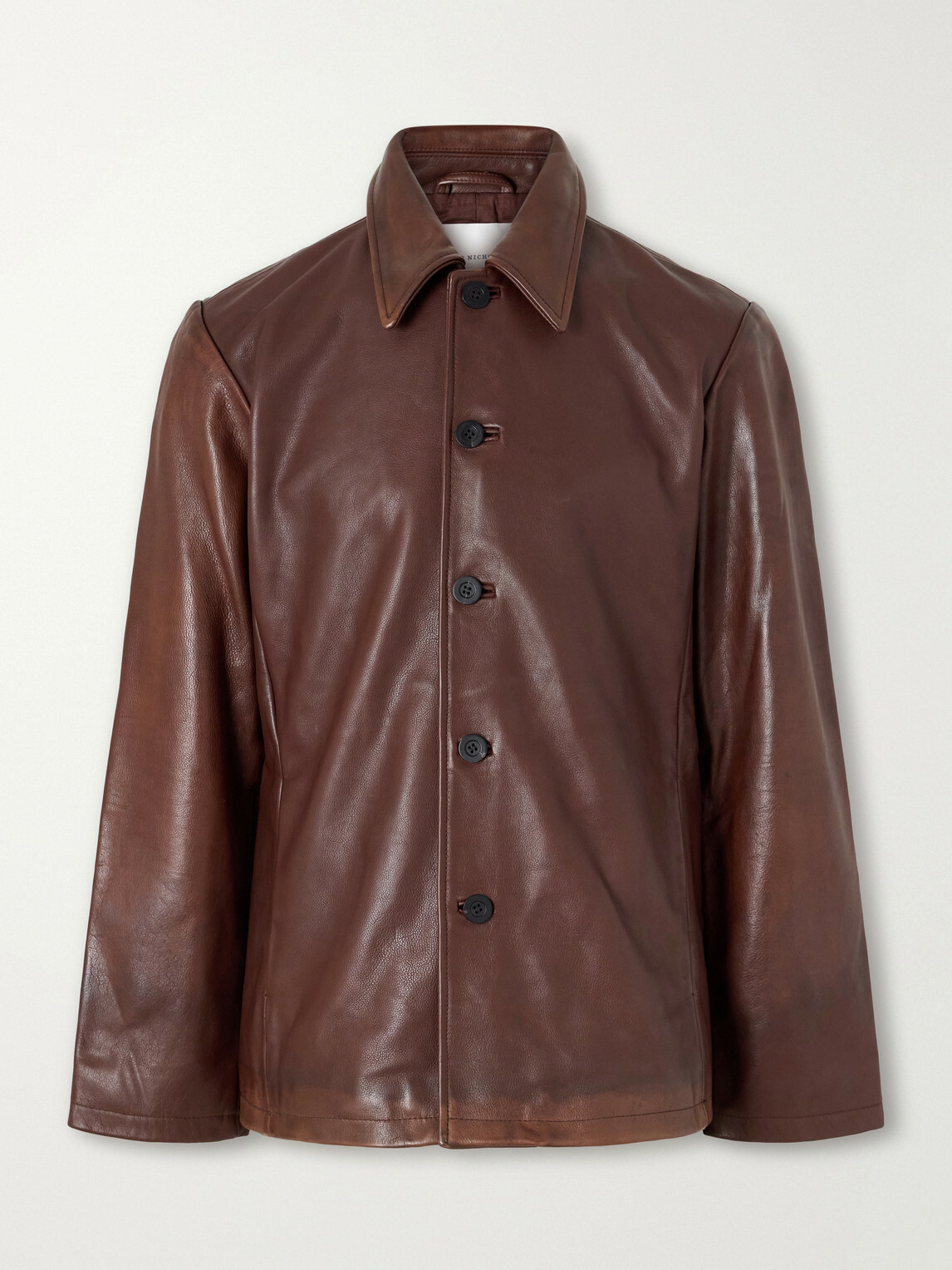 Studio Nicholson - Leather Jacket - Brown