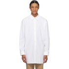 JW Anderson White Poplin Oversized Shirt