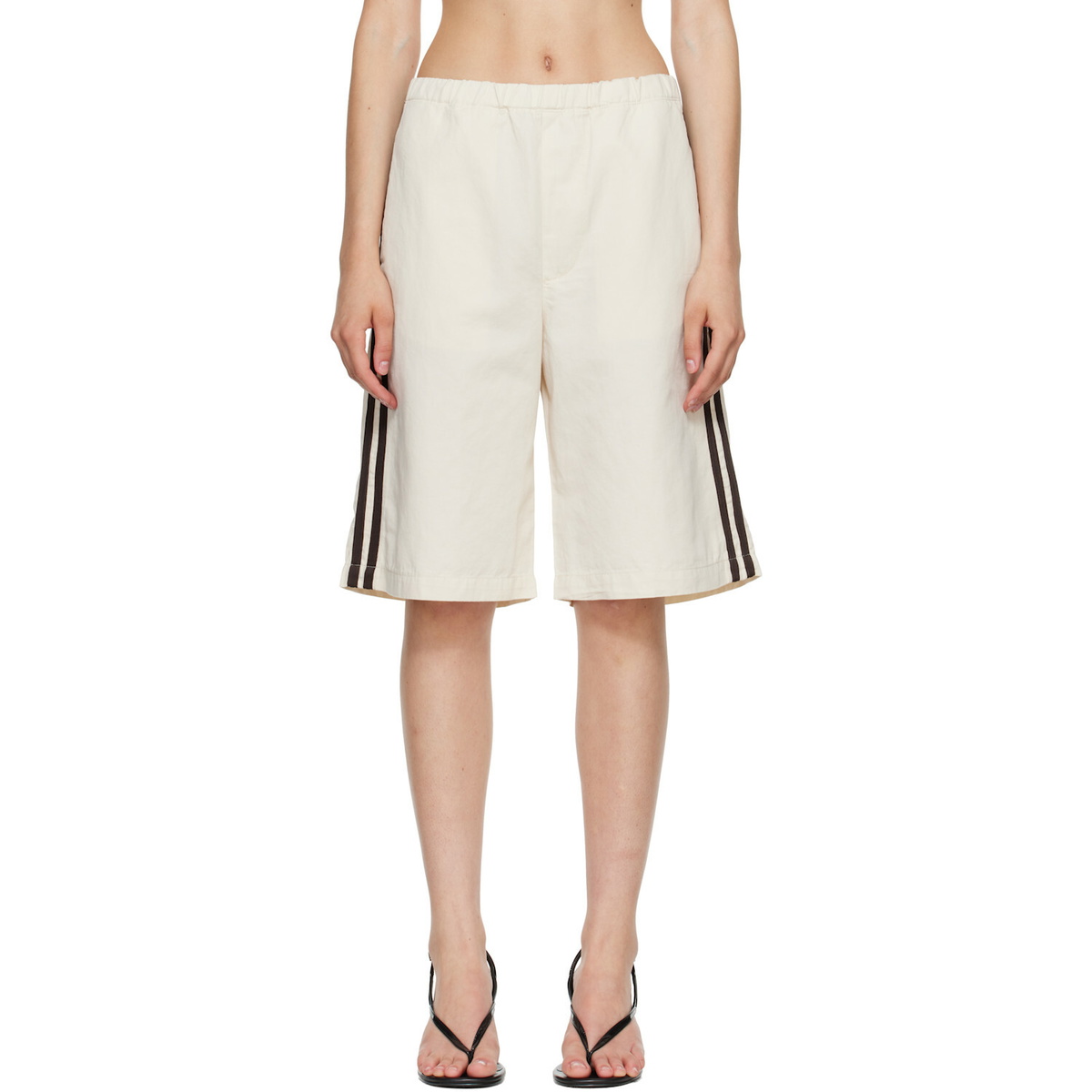 Citizens of Humanity Off-White Anais Pull On Track Shorts