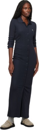 Kenzo Navy Kenzo Paris Long Rib Cardigan Maxi Dress