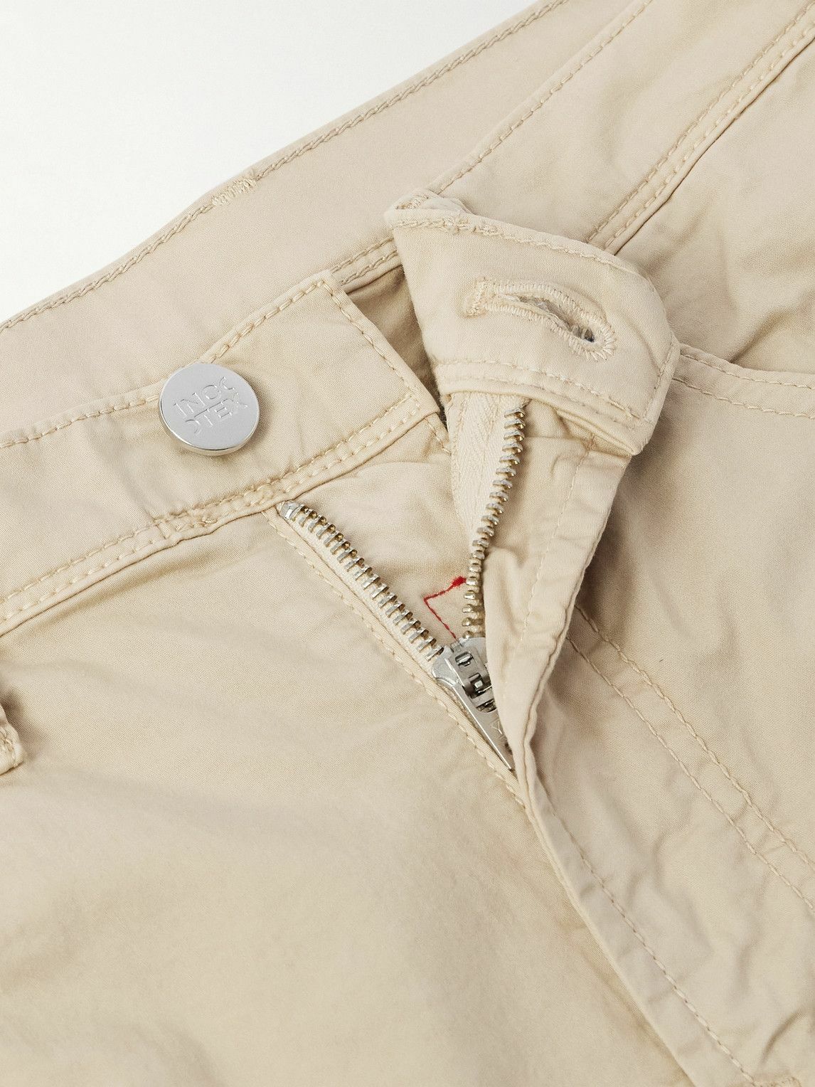 Incotex - Division Straight-Leg Cotton-Blend Shorts - Neutrals
