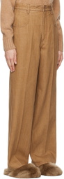 Carven Tan 5-Pocket Trousers