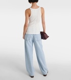 Agolde Zane ribbed-knit jersey tank top