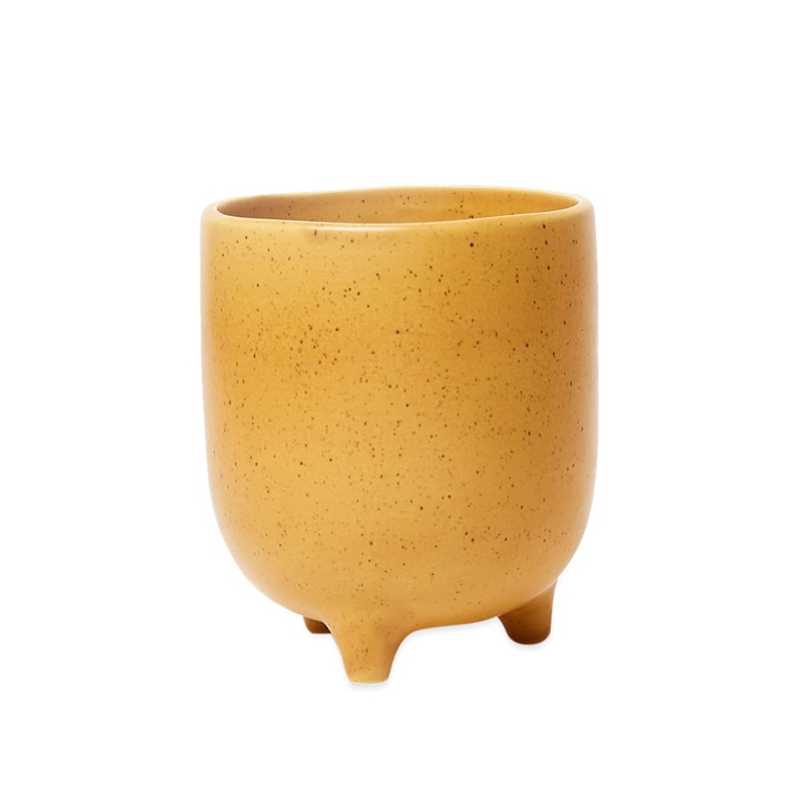 Photo: The Conran Shop Piede Footed Speckle Plant Pot in Yellow