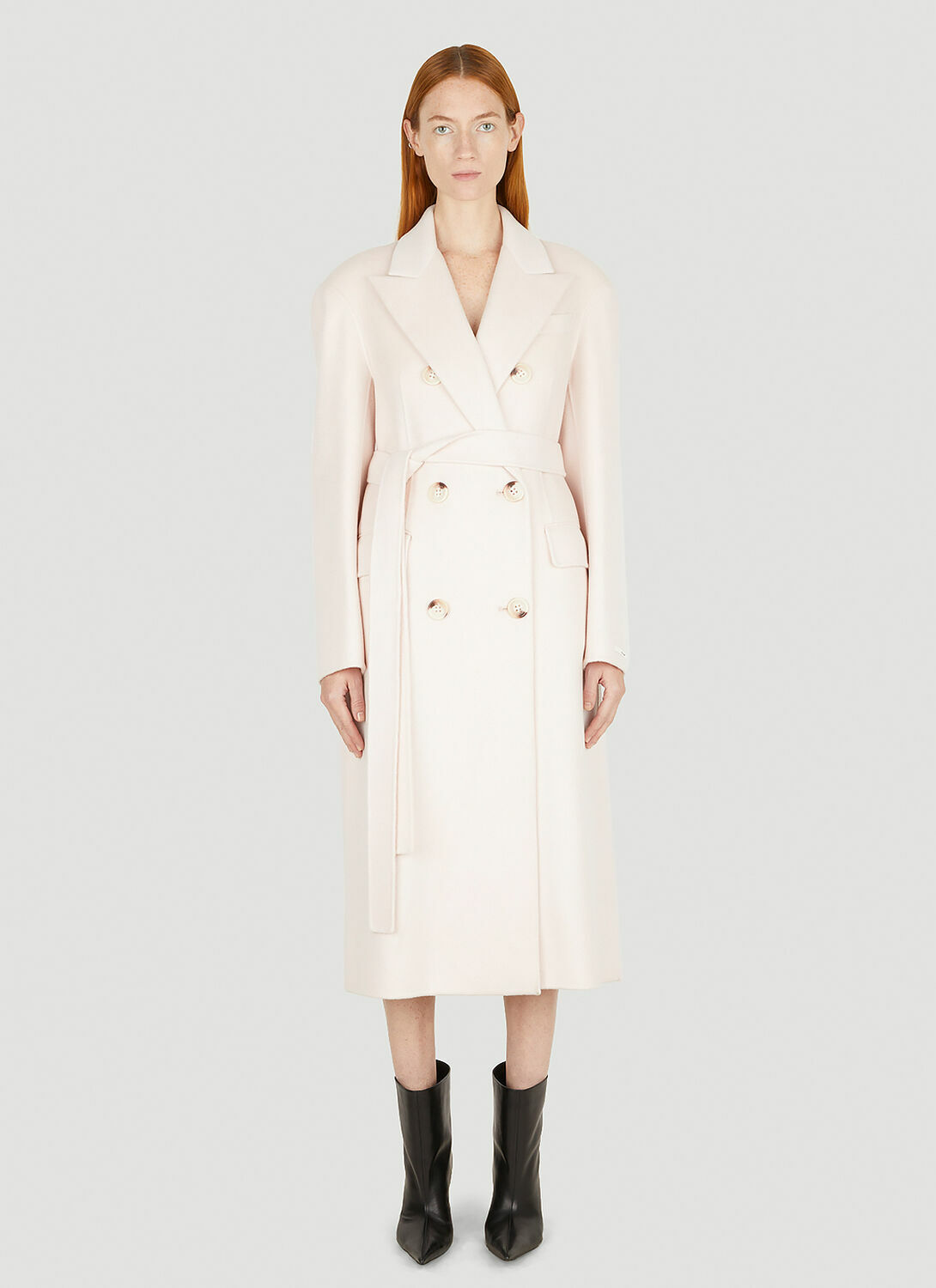 Sportmax Belted Double Breasted Coat