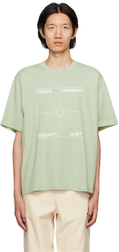 Photo: Museum of Peace & Quiet Green Printed T-Shirt