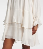 Poupette St Barth Dina ruffled chiffon minidress