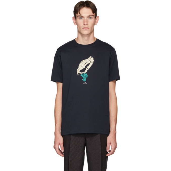 Photo: PS by Paul Smith Navy Hand T-Shirt