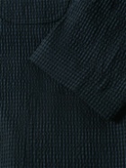 YMC - Scuttlers Gingham Cotton-Blend Seersucker Suit Jacket - Blue
