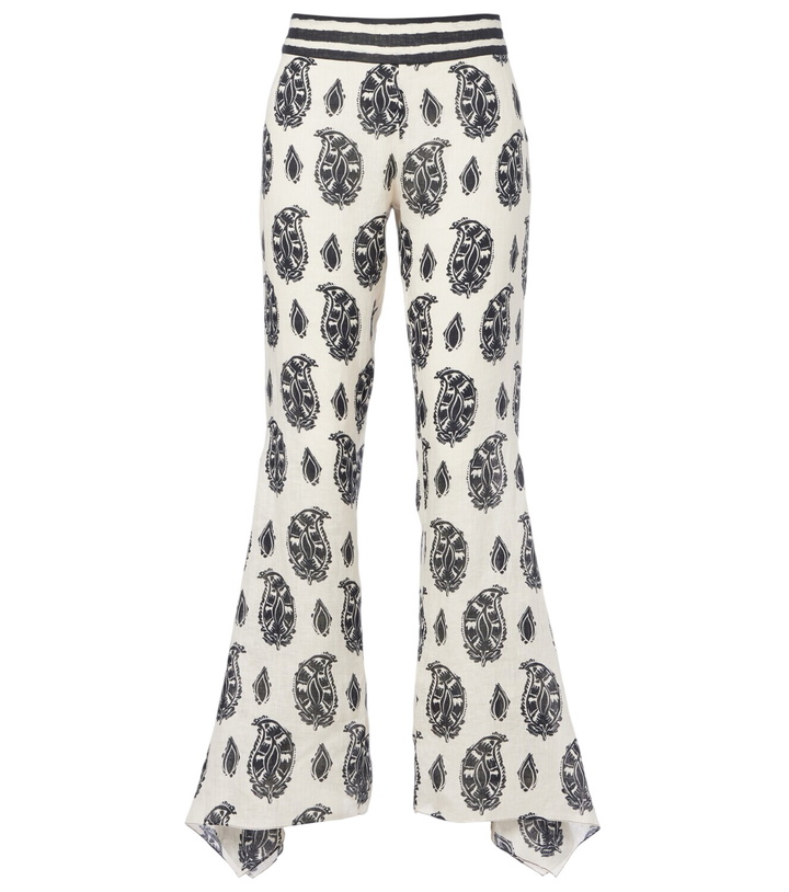 Photo: Johanna Ortiz Printed linen wide-leg pants