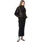 Dunst Black Oversized Vintage Leather Jacket