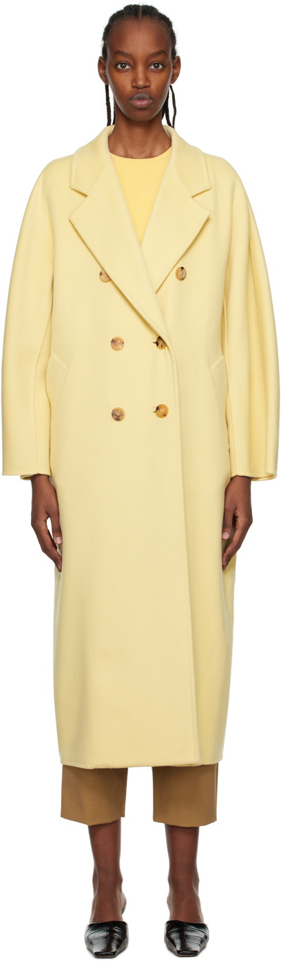 コート MAX MARA Woman Coat Yellow Cream 2310110431600 009 Max Mara Yellow Aia Coat Max Mara