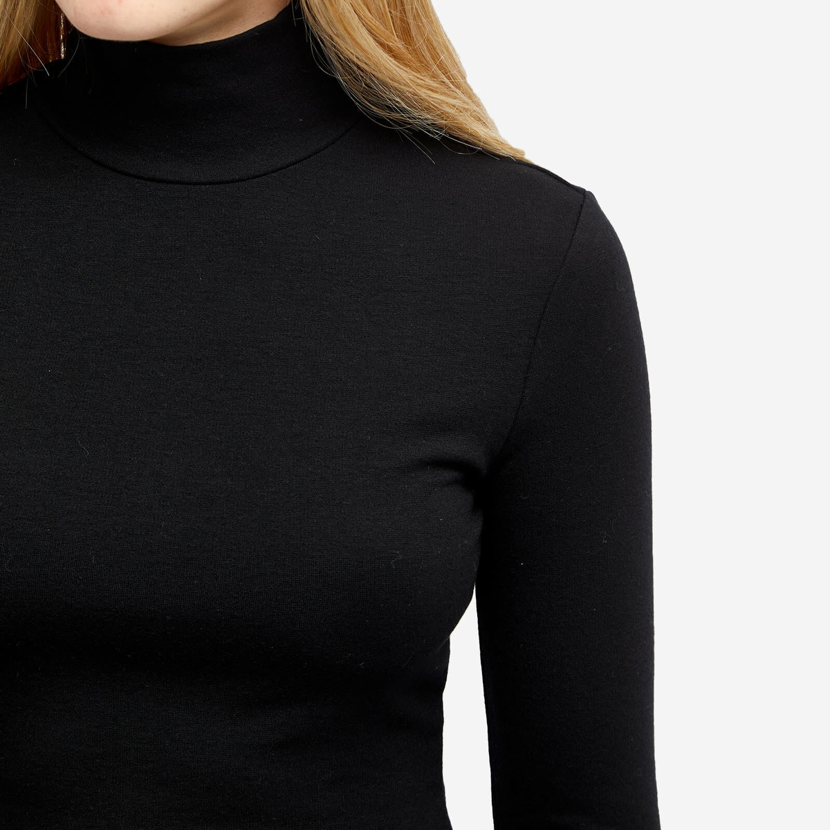 AMI Paris Women's AMI Turtleneck Mini Dress in Black AMI AMI Paris Women's AMI Turtleneck Mini Dress in Black AMI