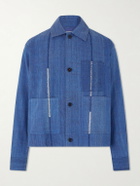 Kardo - Bodhi Cotton-Jacquard Jacket - Blue