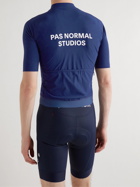 Pas Normal Studios - Essential Logo-Print Cycling Jersey - Blue