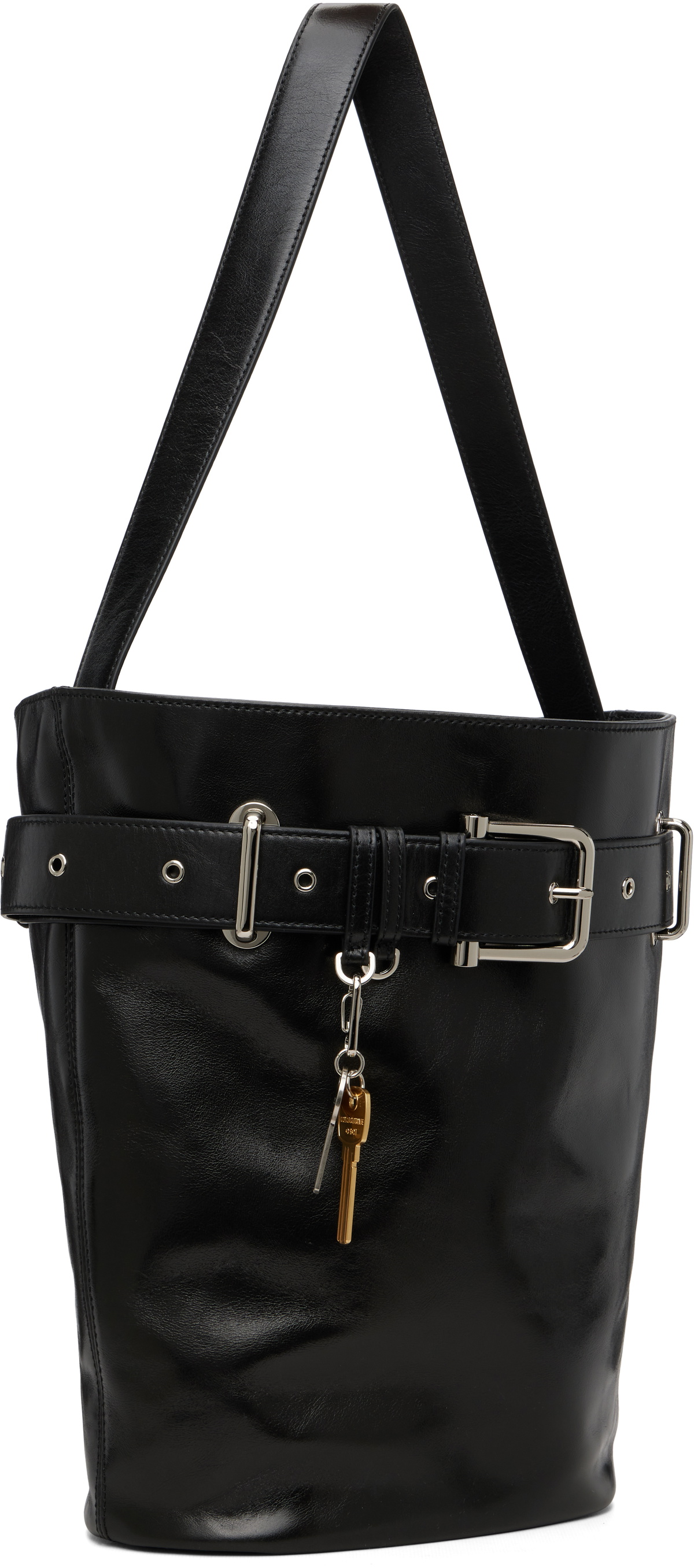 OSOI Black Bucket Brocle Bag