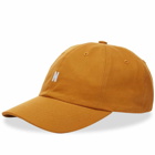 Norse Projects Men's Twill Sports Cap in Rufous Orange