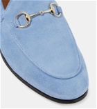 Gucci Jordaan Horsebit suede loafers