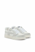 Diesel S-D-Ollie - Distressed sneakers in leather and suede - Sneakers Mens in White