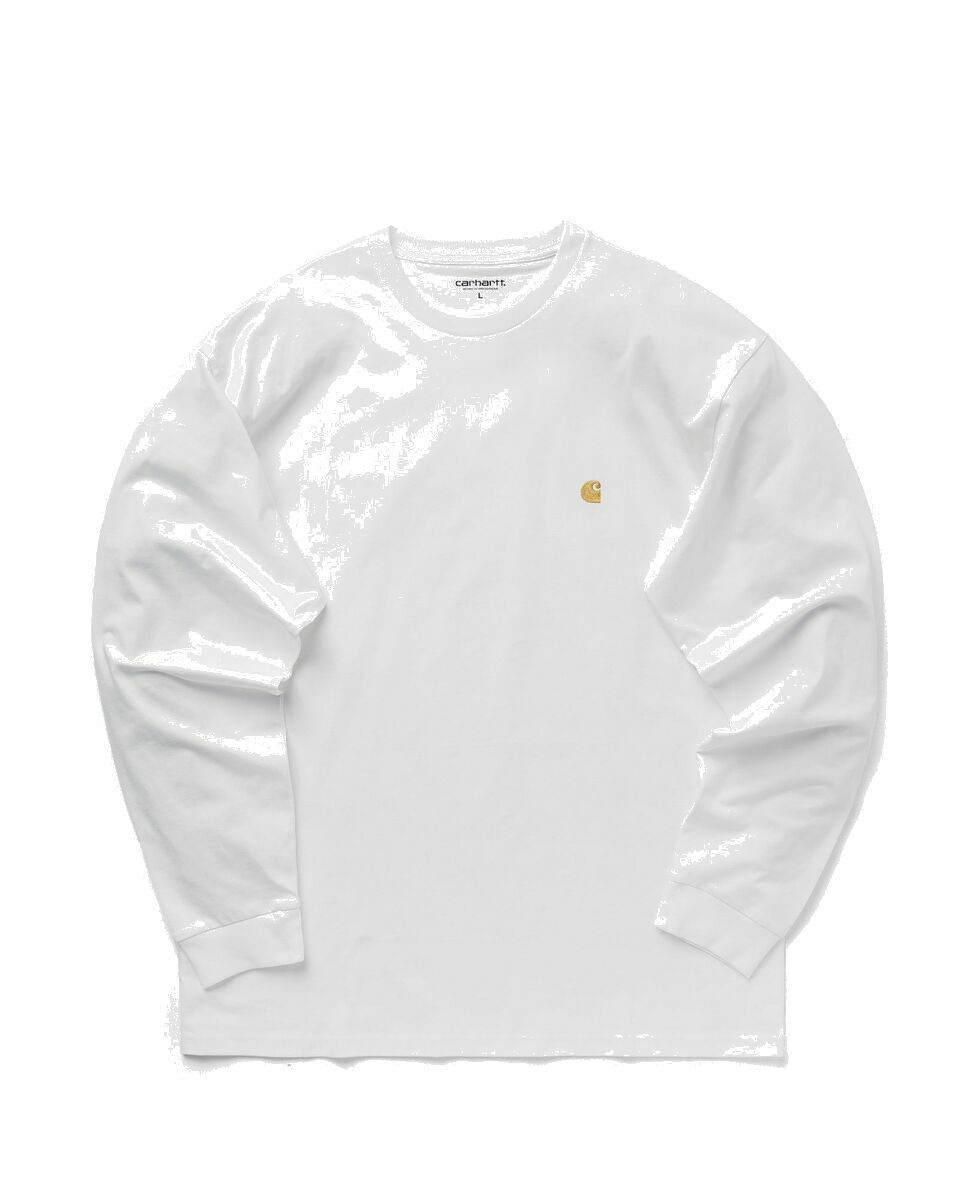 Photo: Carhartt Wip Longsleeve Chase T Shirt White - Mens - Longsleeves