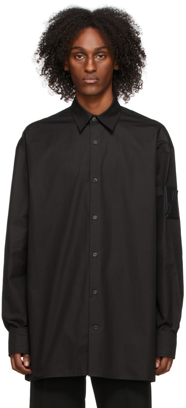 Photo: We11done Black Oversize Poplin Shirt