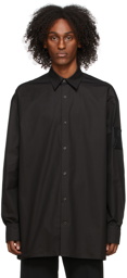 We11done Black Oversize Poplin Shirt