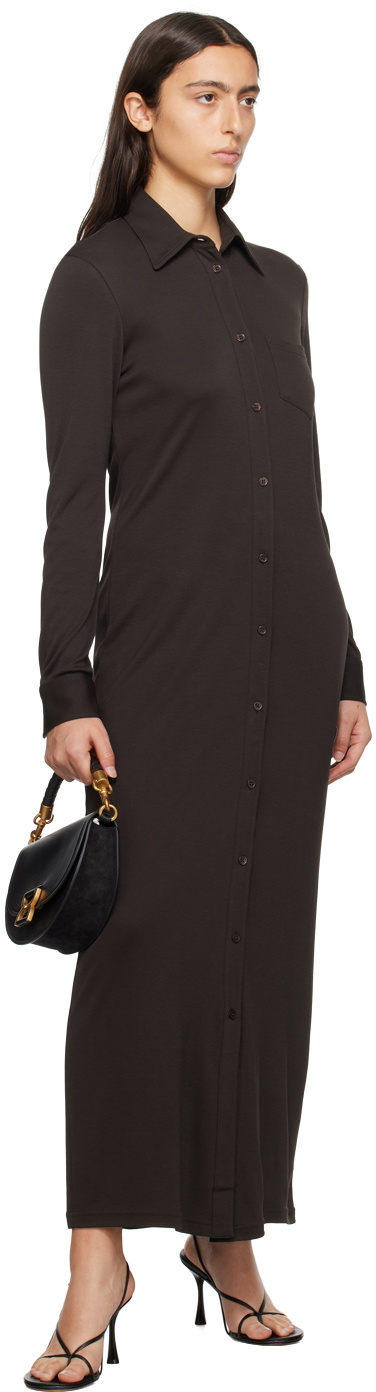 Filippa K Brown Slim Maxi Dress