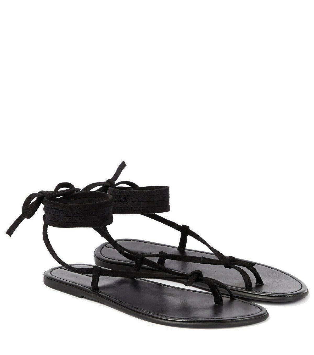 The Row Tie leather sandals The Row