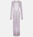 Bananhot Renne printed cotton maxi dress