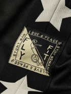 KAPITAL - Logo-Appliquéd Printed Tech-Jersey Sweatpants - Black