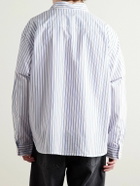 Noah - Oversized Striped Cotton-Poplin Shirt - Blue