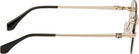 Palm Angels Gold Crystal Sunglasses